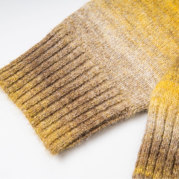 Stussy Women's Striped Crewneck Sweater - Yellow and Brown - Picture 4 of 7